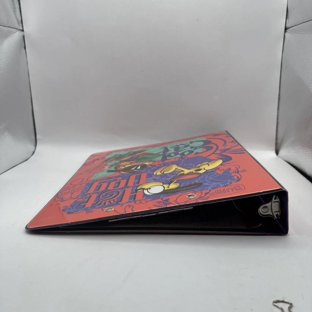 Vintage Garfield Mead 3-Ring Binder Planner Clipboard Metal Clip & Planner 1990s